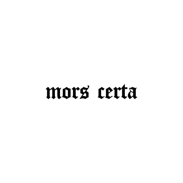 MORS CERTA Decal Sticker