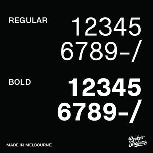 Vinyl House Number Decal