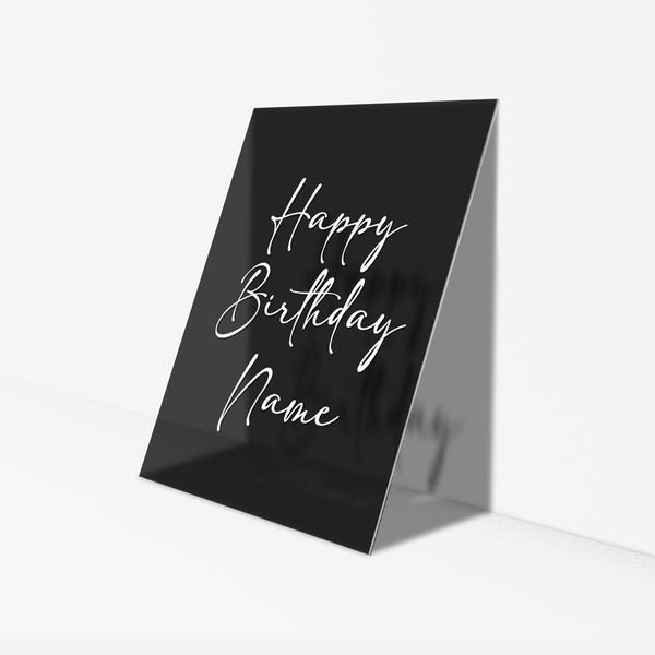 Personalised Happy Birthday Name - Decal Only