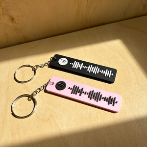 Personalised Spotify code keychain