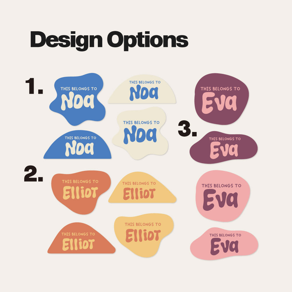 Personalised Kids Stickers Name Labels for Daycare