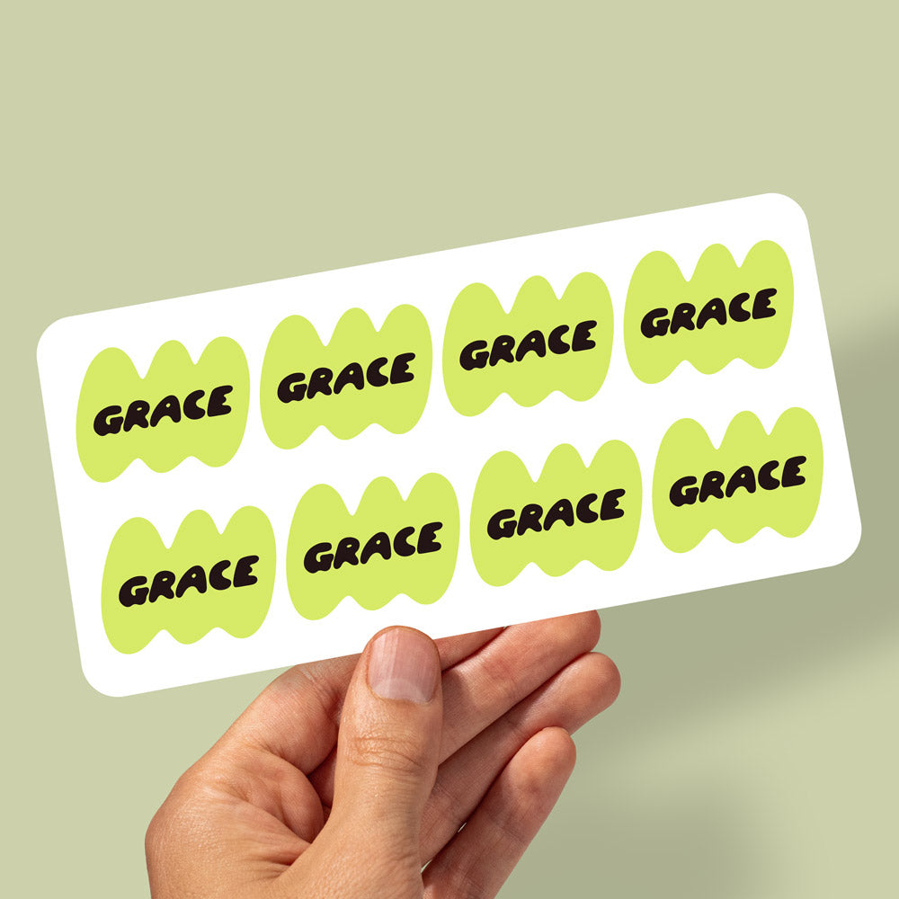 Set of 2 Retro Kids Custom Daycare Sticker Labels