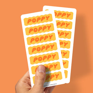 Personalised Kids Name Labels - Wavy Design