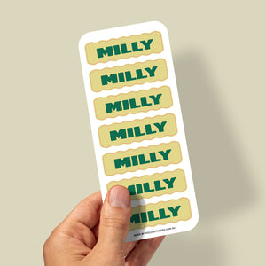 Personalised Kids Name Labels - Wavy Design