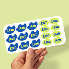 Custom name labels for kids