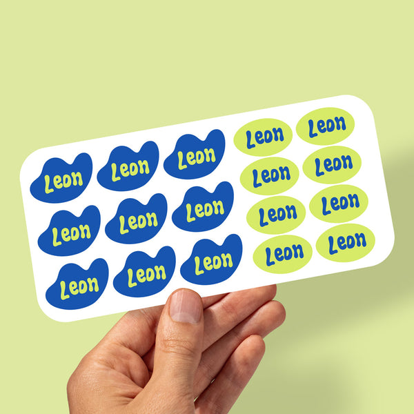 Custom name labels for kids