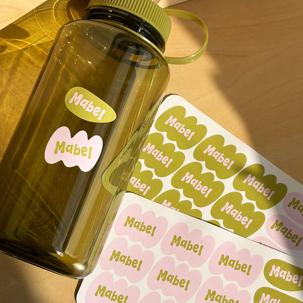 Funky Cool Personalised School Name Labels for Teens