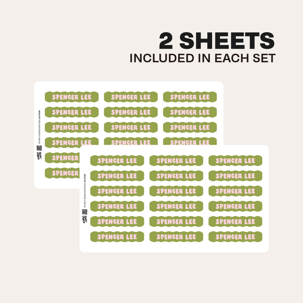 Personalised Mini Labels for School