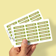 Personalised Mini Labels for School
