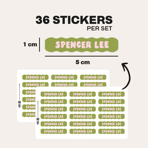 Personalised Mini Labels for School