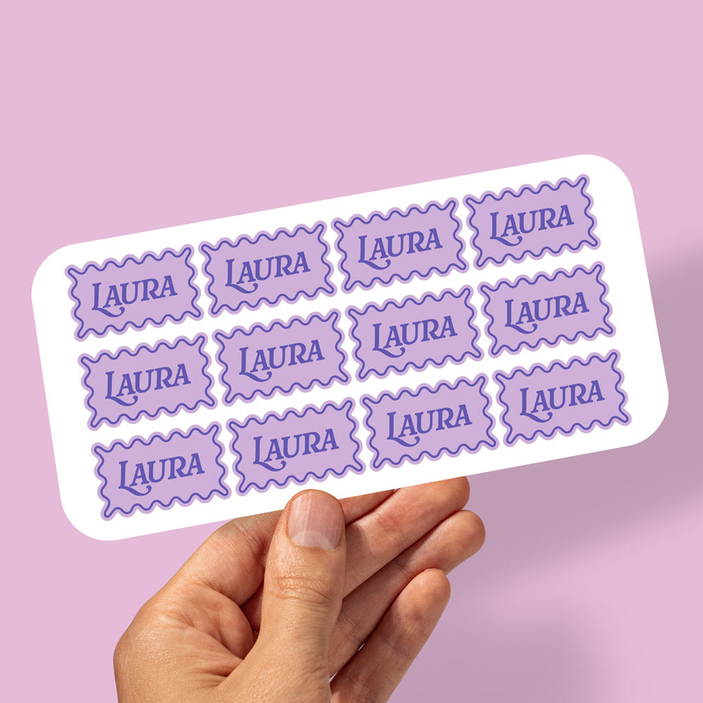 Personalised Luxury Font Labels - Order Personalised Name Labels ...