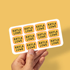 Kids Name Labels – Personalised Waterproof Stickers for School & Daycare