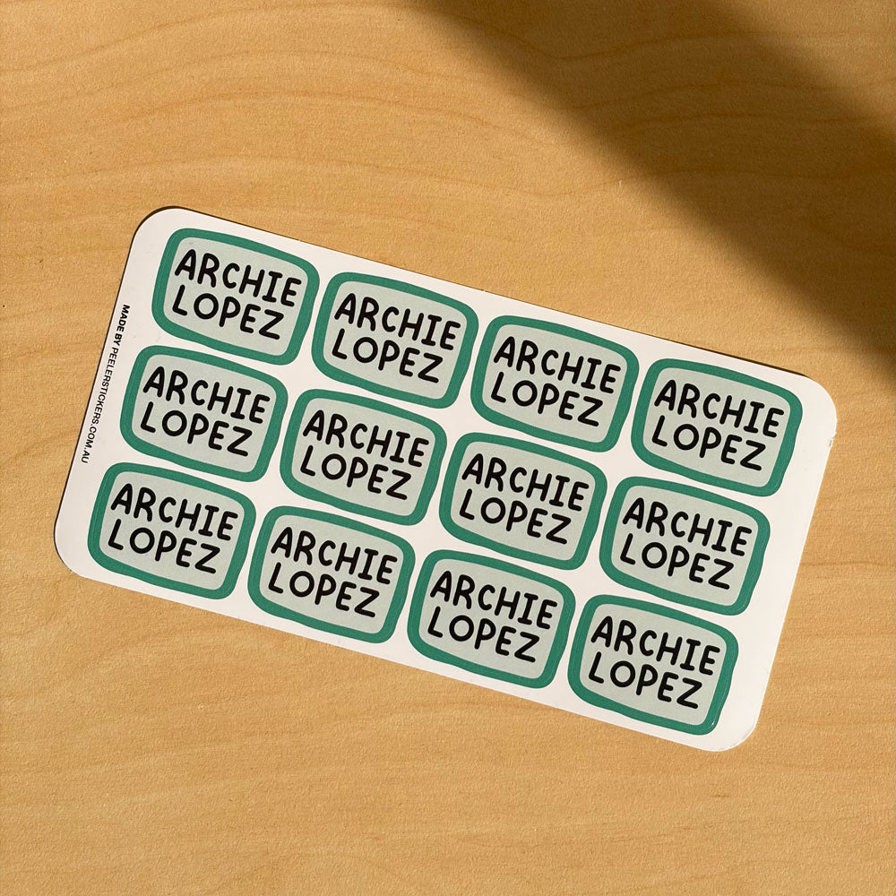 Kids Name Labels – Personalised Waterproof Stickers for School & Daycare