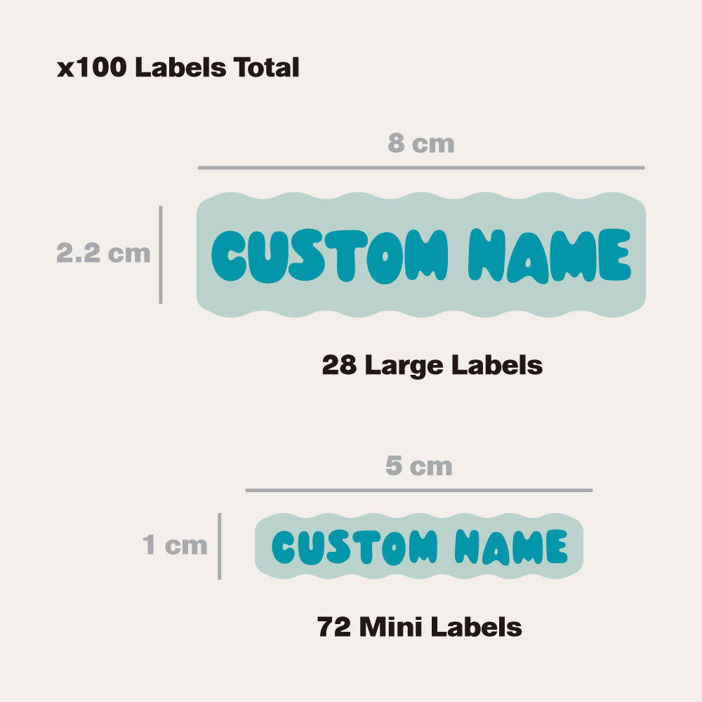 Custom Kids Labels Two Siblings Bundle