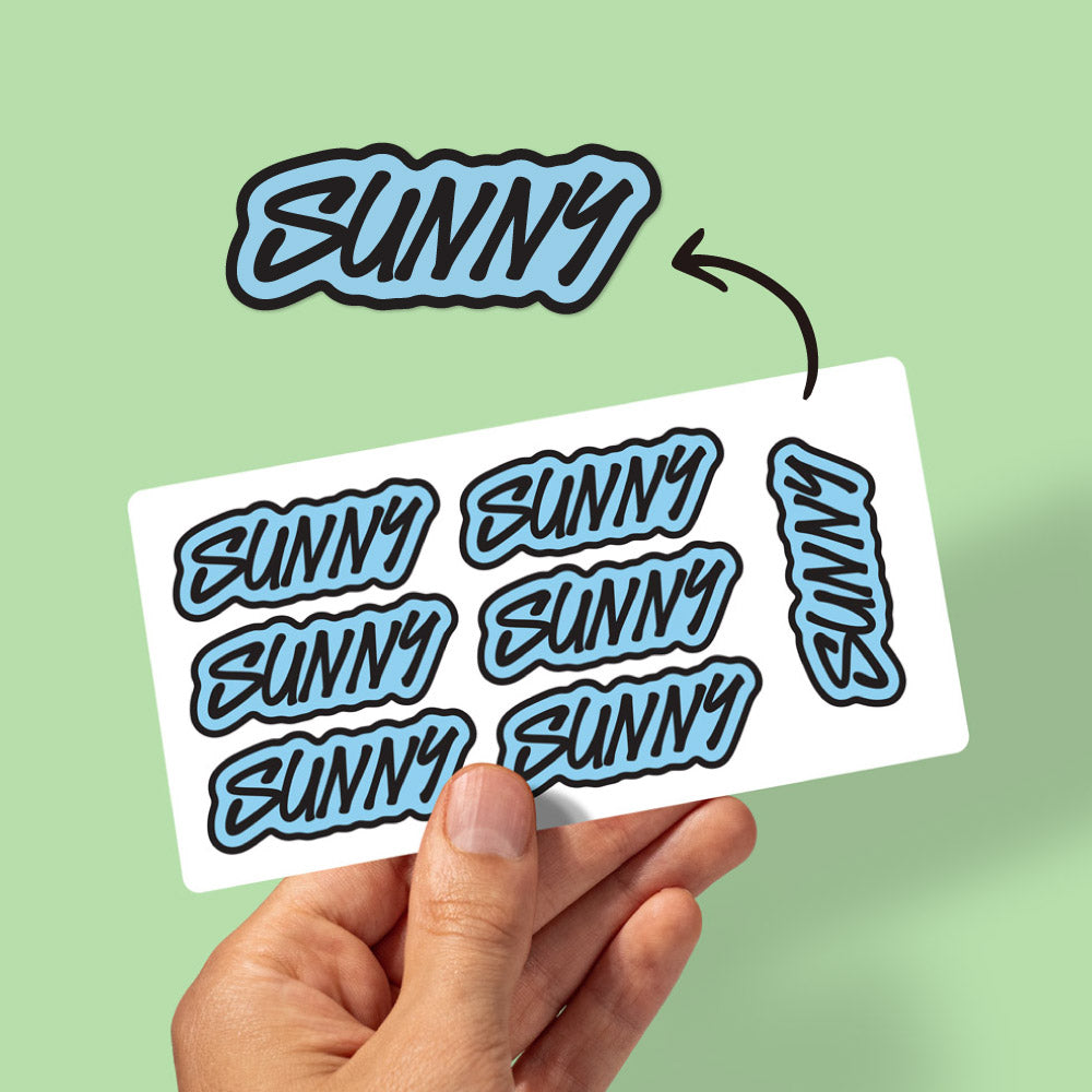 Trendy Kids Name Labels in Graffiti Font