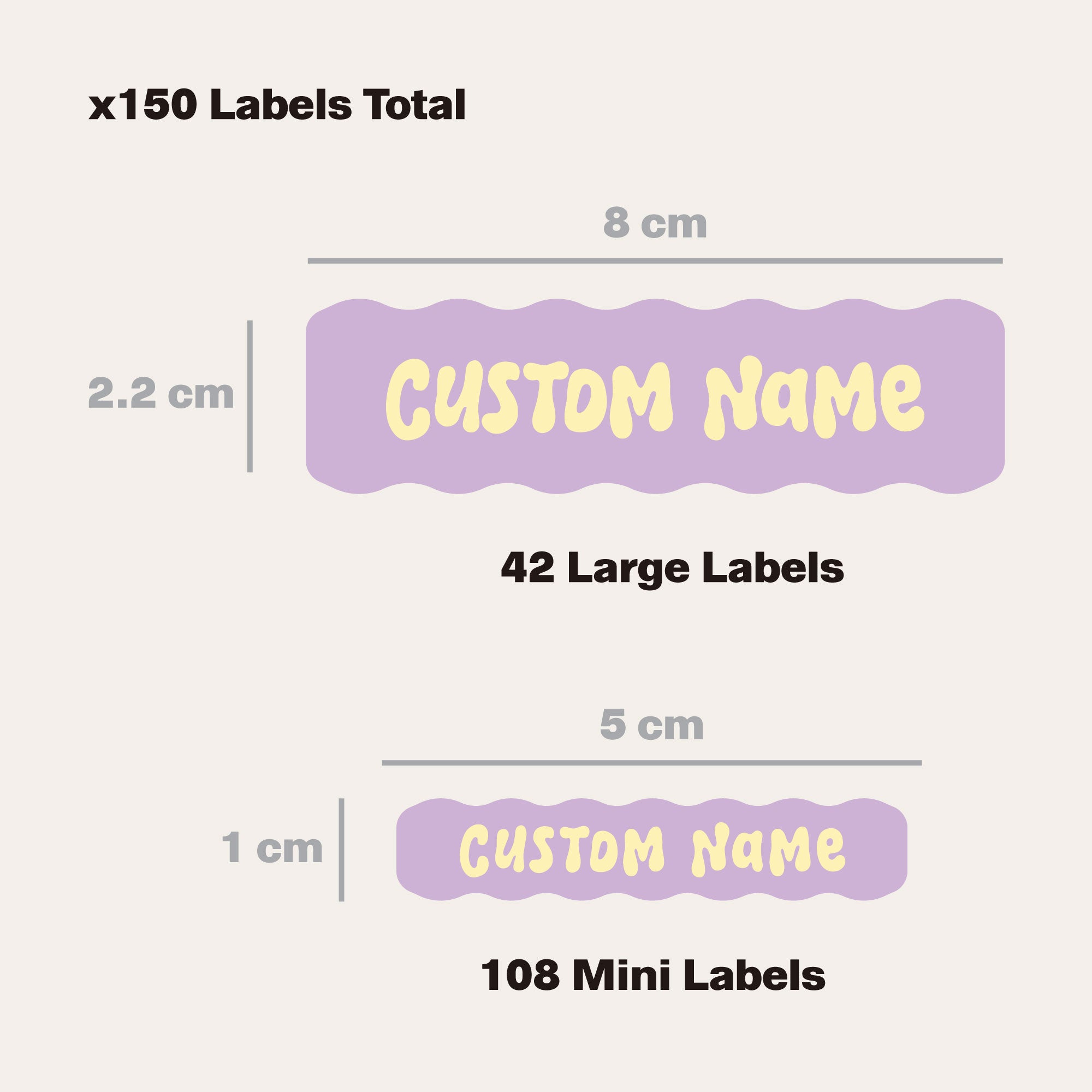 Custom Kids Labels 3 Siblings Bundle