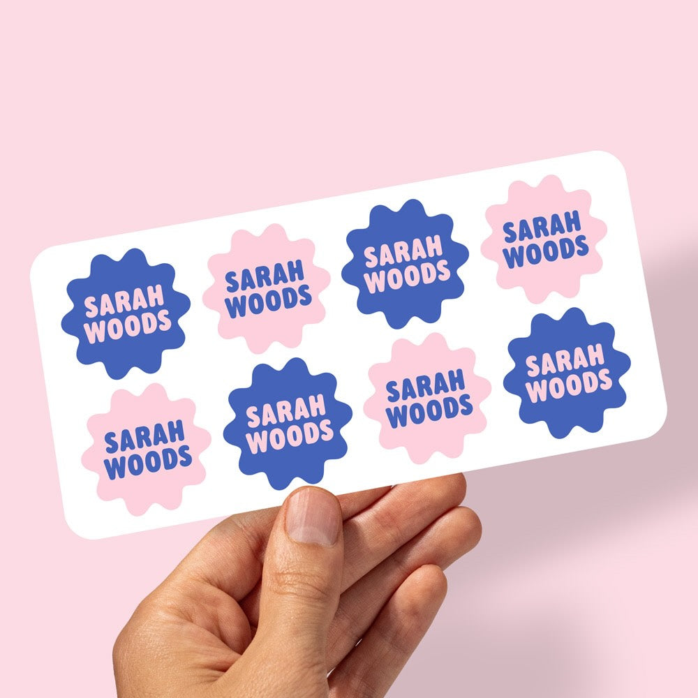 Personalised Star Name Labels for Kids – Waterproof School & Daycare Stickers