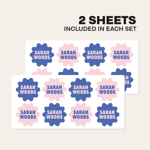 Personalised Star Name Labels for Kids – Waterproof School & Daycare Stickers