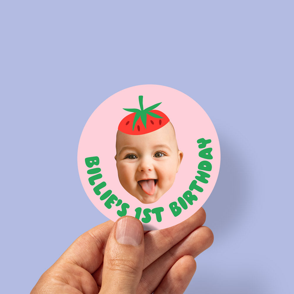 berry first birthday stickers