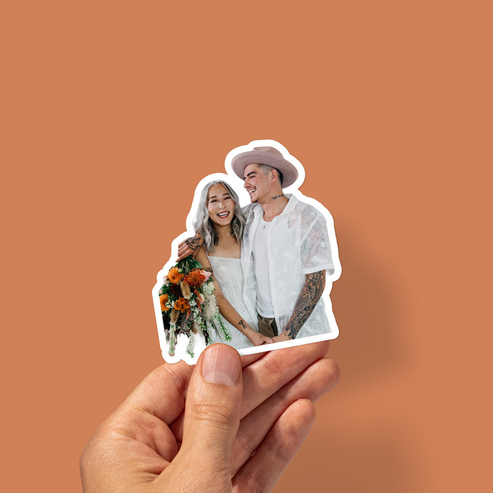 Custom Couple Sticker - Personalised Wedding Stickers