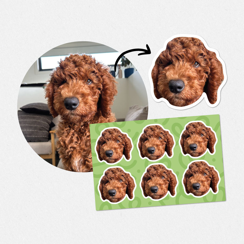 Custom Dog Sticker Sheet