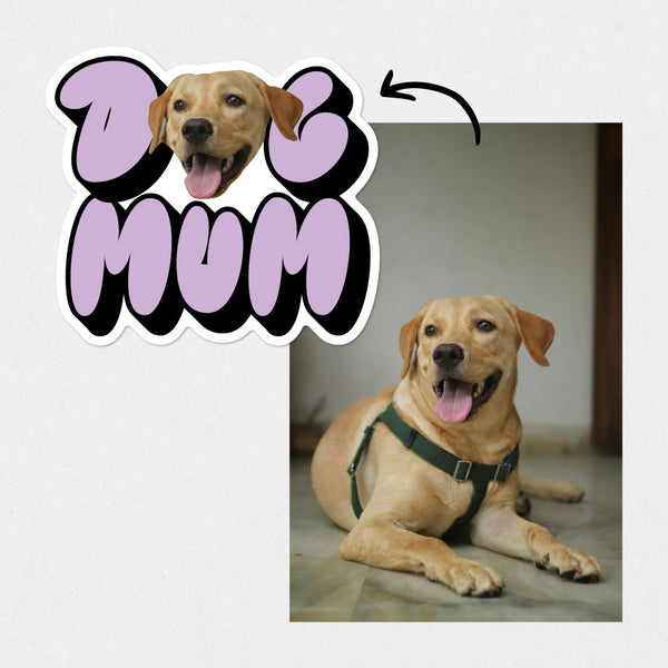 Personalised Dog Mum Pet Sticker