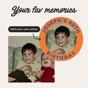 Custom Birthday Party Stickers – Upload your own custom photo