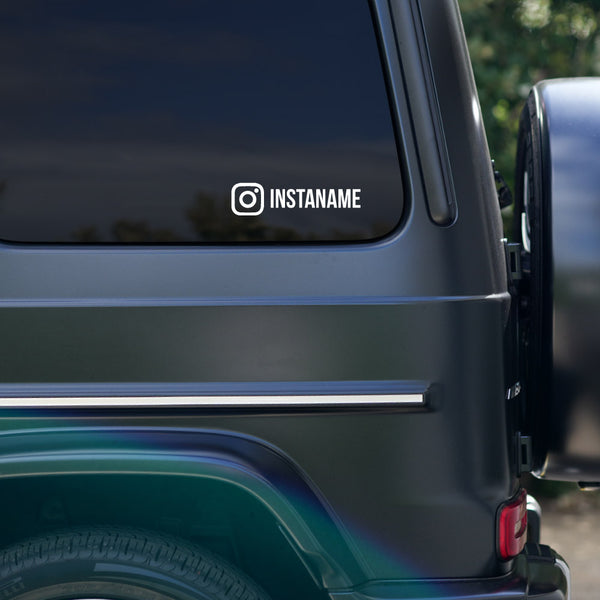 Personalised Instagram Decal Sticker - IG Username