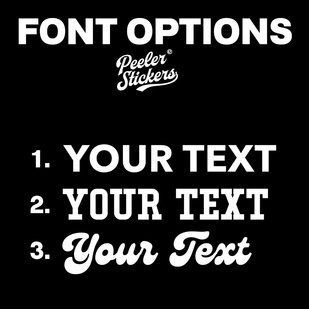 font options for custom text