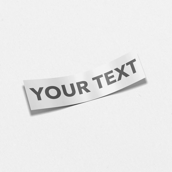 custom text sticker mock up example