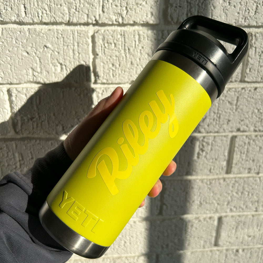 Custom Water Bottle Labels - Personalised Text Decal