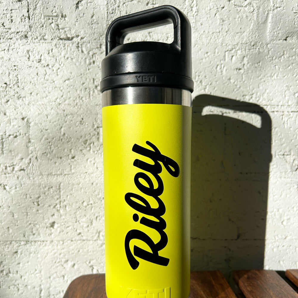 Custom Water Bottle Labels - Personalised Text Decal