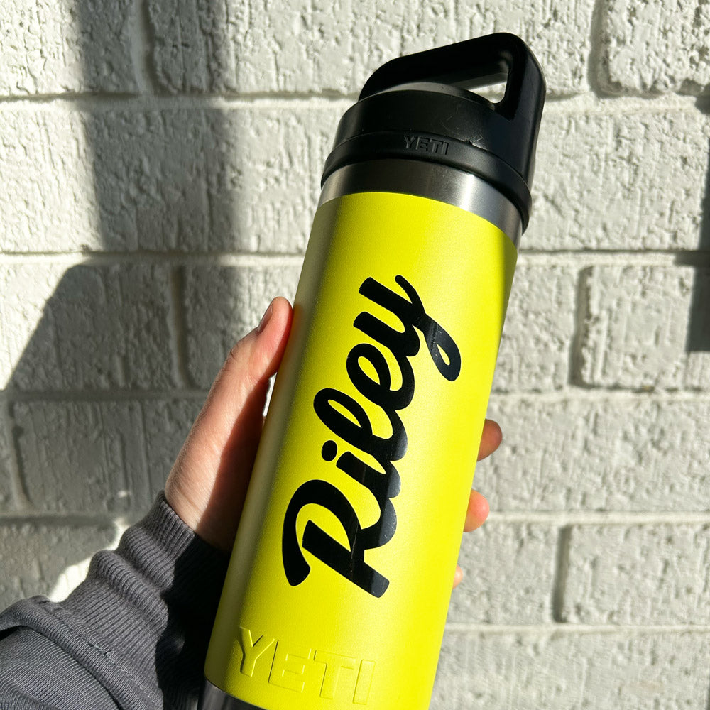 Custom Water Bottle Labels - Personalised Text Decal