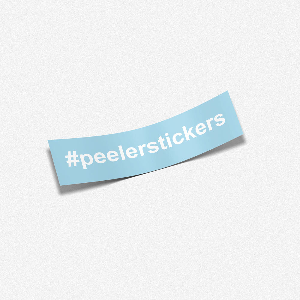PERSONALISED HASHTAG Decal Sticker