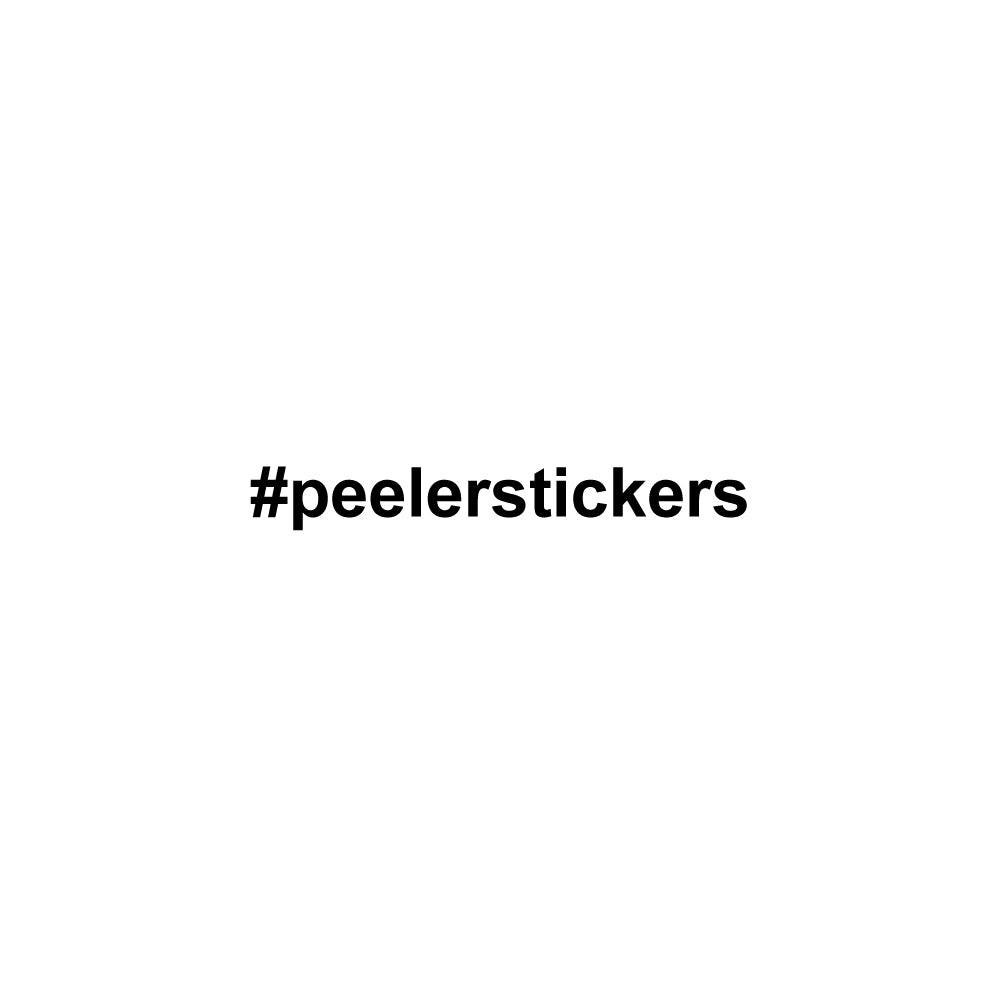PERSONALISED HASHTAG Decal Sticker