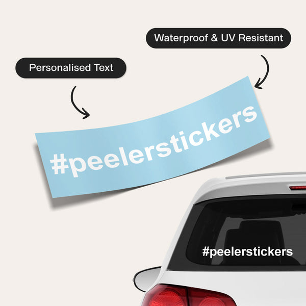 hashtag decal sticker