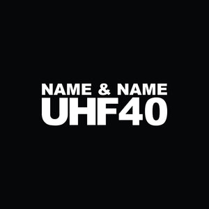 UHF sticker Name 