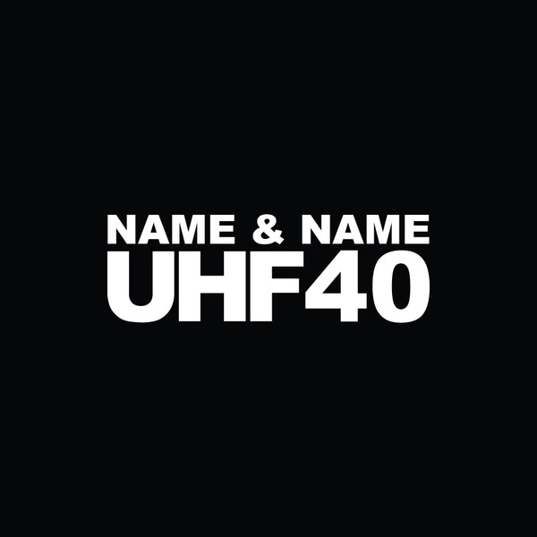 UHF sticker Name 