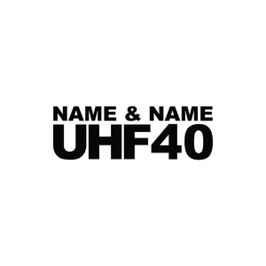 Name and Name + UHF Number