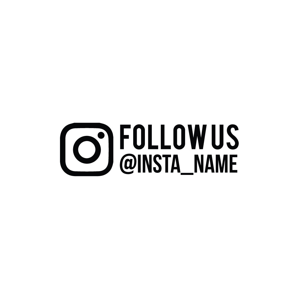 Follow us on Instagram Sticker - Decal for Caravans and Cars