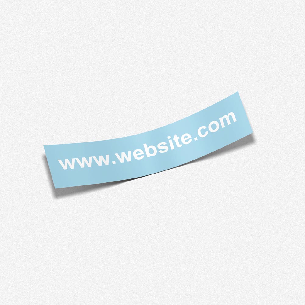 PERSONALISED BUSINESS WEBSITE Car Decal Sticker