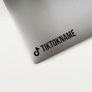 Custom TikTok Decal Laptop