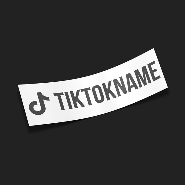 TikTok Name Decal