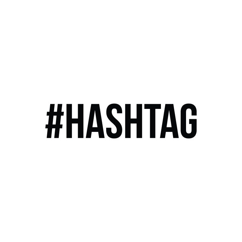 Custom Hashtag Decal Sticker