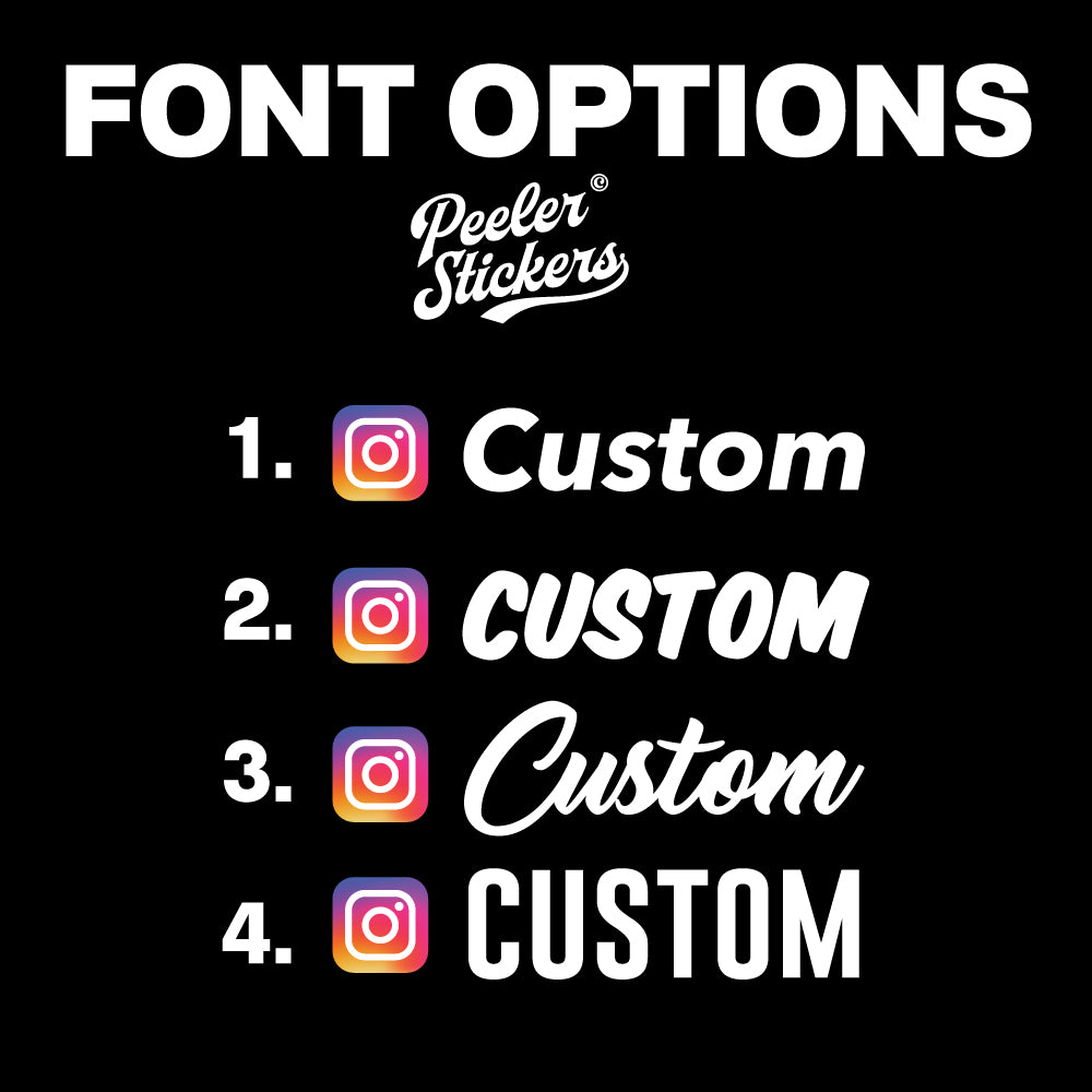 Custom Instagram Sticker with Full Colour Logo | Custom Caravan Sticker