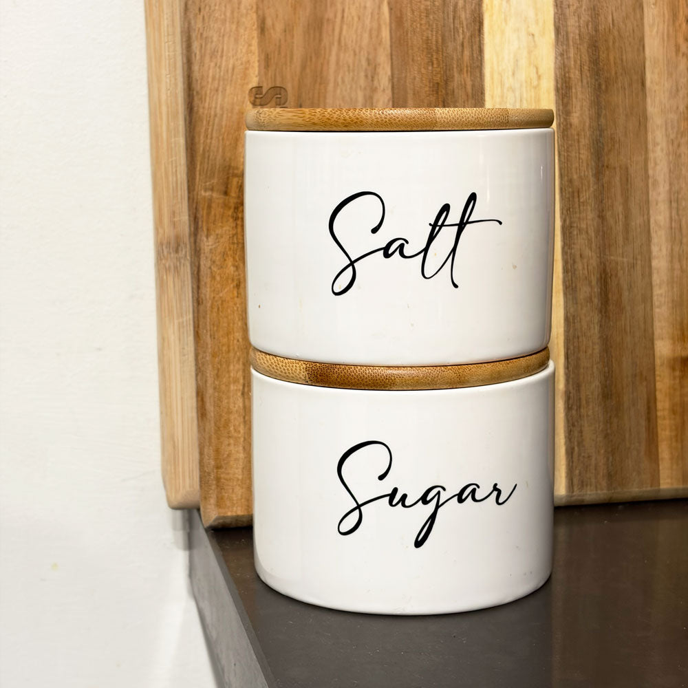 Custom Canister Decals | Personalised Pantry Labels