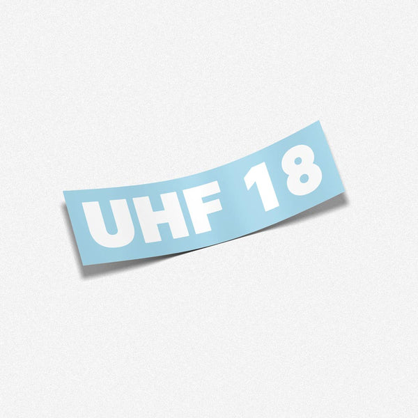 Custom UHF Channel Decal | Caravan UHF Sticker