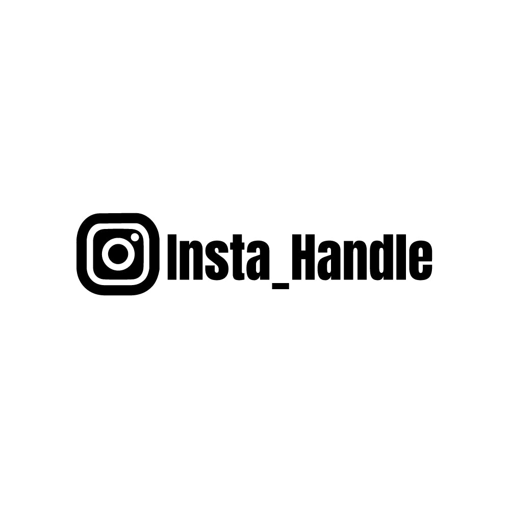 Custom Bold Font Instagram Decal Sticker