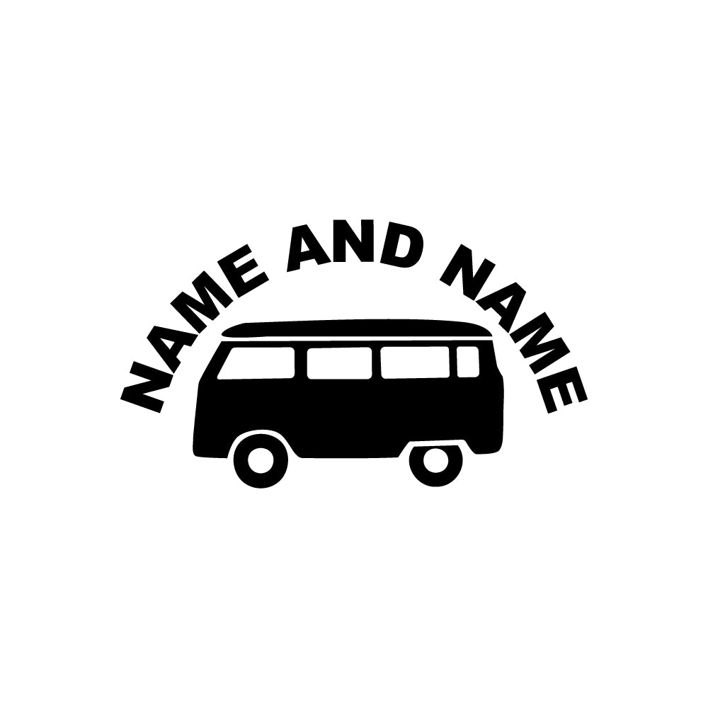 Custom Caravan Name Decal Sticker