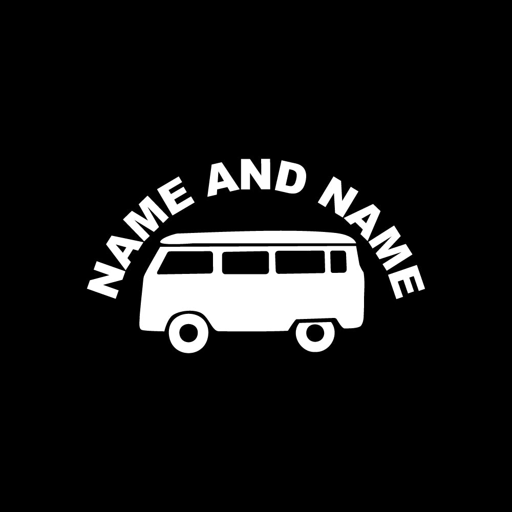 Custom Caravan Name Decal Sticker
